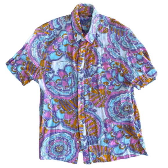 Mr Turk Slim Jim multi colored shirt - Picture 1 of 3